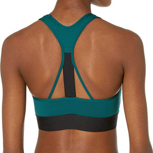 Women's Light <b>Blue</b> Printed Scoop Neck Sports <b>Bra</b> Elastic Waist Moisture Wicking Breathable Regular Custom Team Logo Summer All - Product Image 4