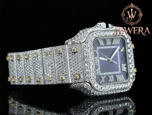 Factory Wholesale High Quality Hip Hop Moissanite Diamond Glass <b>Watch</b> with Iced Out <b>Case</b> Premium Fashion Accessories Business - Product Image 2
