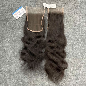 Extensiones de Cabello Natural Vietnamita con Cierre de Encaje HD Suizo, Doble Trama, Color Negro Natural, Disponibles para Envío - Product Image 4