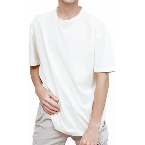 Camiseta de Manga Corta Personalizada de Gran Tamaño, Tejida en Poliéster/Algodón, para Hombre, Lisa, para Impresión Serigráfica, Talla Grande, Estilo Formal, Transpirable - Product Image 1