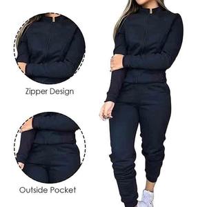 Ensemble de survêtement pour femme, vêtements de sport modernes, veste, pantalon de jogging, tenue d'entraînement athlétique, tenue de fitness, course à pied, gym, vêtements décontractés, vêtements actifs, voyage - Product Image 3