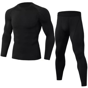 Nuevo Conjunto de Compresión de Invierno de 2 Piezas, Ropa Deportiva de Manga Larga, Transpirable y de Secado Rápido - Product Image 5