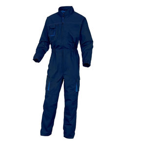 Men's Gray Polyester Work Pants Breathable Abrasion Resistant with Reinforced Pockets and Zipper Closure - Product Image 2