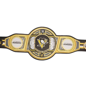 Custom Pittsburgh Penguins Championship Belt High Quality Wrestling Title Belt Collectible NHL Fan Gear Personalized Sports Belt - Product Image 5