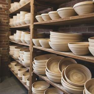 <b>Bread</b> Proofing <b>Basket</b> Rattan Natural Banneton for Sourdough Dough Rising Round Fermentation <b>Basket</b> Handmade Baking Tool - Product Image 5