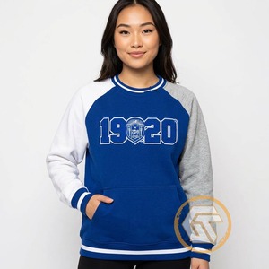 เสื้อสเวตเชิ้ตผ้าฝ้ายฟลีซปักลายระบายอากาศได้ดีสำหรับสตรีชมรม Zeta Phi Beta ของ GREEK TREASURES แบบสั่งทำขายส่ง - Product Image 2