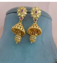 Stylish Antique Gold Plated Pearl Look Best Quality <b>Long</b> <b>Necklace</b> Set With Earrings for Wedding Wear For Women And Girls - Product Image 2
