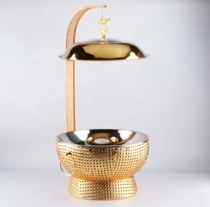 Les supports métalliques pour réchauds à buffet favorisent une réapprovisionnement efficace des aliments lors d'événements très fréquentés, tout en maintenant une résistance structurelle sous des charges alimentaires importantes. - Product Image 1