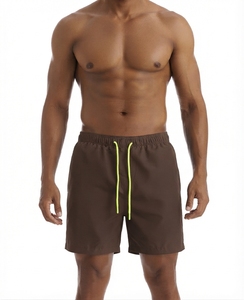 Men's Sporty Elastic Waist <b>Woven</b> Canvas Eco-Friendly Digital Print <b>Shorts</b> - Product Image 5