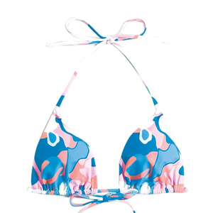 Conjunto de Bikini Personalizado con Logotipo para Mujer, Traje de Baño de Dos Piezas, Ropa de Playa Sexy, Ropa de Verano, Fabricante OEM - Product Image 5