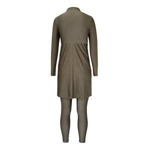 Traje de Baño Deportivo de Manga Larga para Mujeres Musulmanas, Burkini Modesto con Protección UPF50, 2 Piezas, Nailon y Algodón, Tie Dye - Product Image 3