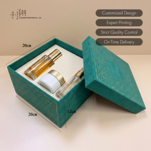 Cajas de Marca para Cosméticos, Caja Plana Autoarmable de Lujo con Cierre Magnético, Laminación Mate, Cartón Gris, Diseño Portátil - Product Image 1