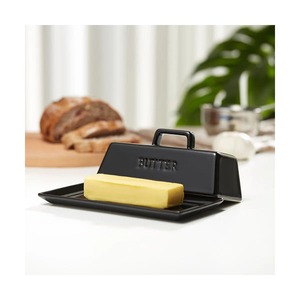 Black Metal Butter Dish Stylish Butter <b>Storage</b> <b>Container</b> Used For Enhancing Modern <b>Kitchen</b> Decor And Daily <b>Kitchen</b> <b>Storage</b> Use - Product Image 3