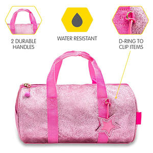 Bolsa Deportiva Morada con Lentejuelas y Logotipo de Animadoras, Cierre Frontal, Equipo de Baile para Niños, Diseño Personalizado para Niños, Venta al por Mayor 2026 - Product Image 5