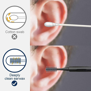 Kit de Limpieza de Oídos de Acero Inoxidable SAAR GLOBAL SURGICAL, Cepillo, Hisopos de Algodón, Herramientas Multifuncionales de Precisión, Cuidado Portátil - Product Image 3