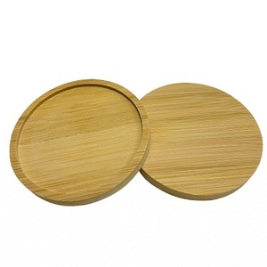 Round Wooden <b>Coaster</b> <b>Set</b> Of 4 Pcs With Wood Finished For Hot & Cold Cover Of Beverage Kitchenware <b>Coaster</b> <b>Set</b> - Product Image 2