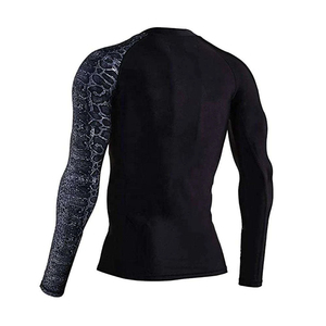 <b>Men</b> Anti-UV Eco-Friendly Full Sleeve <b>Compression</b> Rash Guard <b>for</b> Gym Fitness Workout OEM Customized Wholesale Rash Guard - Product Image 2