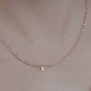 Women's High-End Versatile Necklace Light Luxury Natural <b>Crystal</b> Zircon with Niche Design Collarbone Chain - Product Image 4