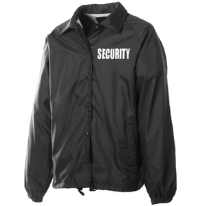 Veste de sécurité unisexe bleue en polyester, uniforme toutes saisons pour agents de sécurité, manches longues, boutonnage frontal, détection par aiguille, fusion sans couture - Product Image 3