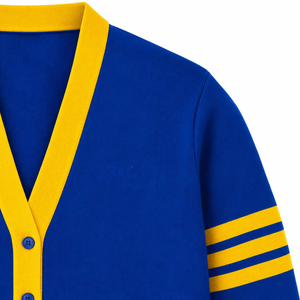 Custom sorority <b>cardigans</b> acrylic knitted KSU university women's sweaters V-neck Greek logo college varsity <b>cardigan</b> - Product Image 2