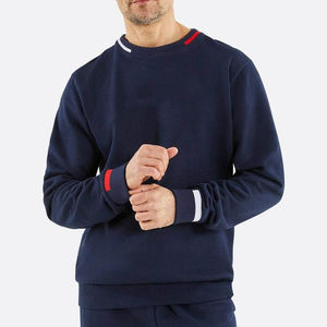 Sudadera transpirable de alta calidad, extragrande, básica, con cuello redondo para hombre, sudadera personalizada de mezcla de algodón a precio de fábrica - Product Image 1