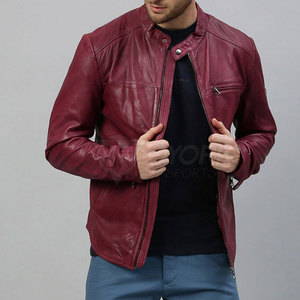 Factory Manufacture New Arrival <b>Long</b> Sleeve Men <b>Leather</b> Winter <b>Jacket</b> Customized Wholesale Men <b>Leather</b> <b>Jacket</b> - Product Image 4