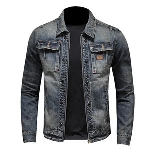 Veste imprimée pour hommes Factory Direct Veste en jean pour hommes de haute qualité Design unique dernière mode sur mesure Vestes en jean pour hommes à prix d'usine - Product Image 1