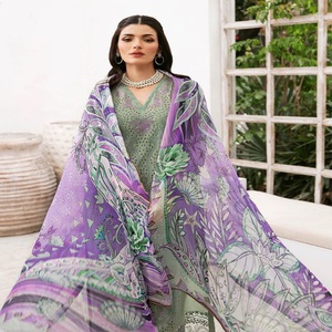 Ramsha Vol, vestido de 3 piezas de Sari indio de 3 piezas, hermoso y elegante vestido de lujo para césped para mujer, vestido largo Maxi para fiesta, trajes de Boutique - Product Image 6