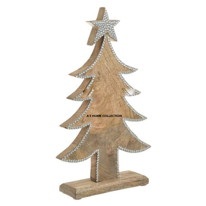 Accesorio Decorativo Navideño Moderno de Metal y Madera de Buena Calidad, Base para Sublimación, Hecho a Mano, en Venta - Product Image 4