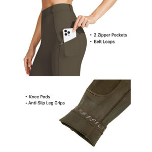 Pantalones de Montar a Caballo Personalizados con Logotipo para Mujer, con Costuras de Calidad y Parches Resistentes en las Rodillas para un Estilo Casual - Product Image 5