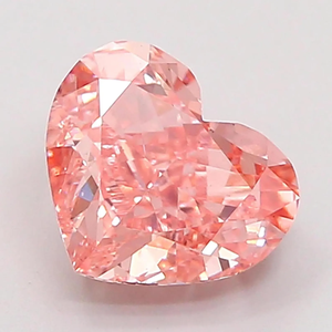 Diamante cultivado en laboratorio, corte corazón, color rosa fantasía, piedra suelta para la fabricación de joyas. - Product Image 1