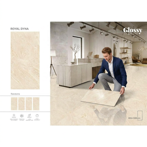 กระเบื้องพอร์ซเลนขัดเงาแบบดิจิตอล ทนกรด ขนาด 20 มม. 600x1200 มม. ลายหินอ่อน สำหรับปูพื้นและผนังห้องน้ำ ใช้ภายนอกอาคารได้ - Product Image 1