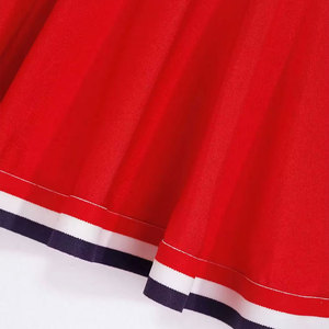 Tenue de danse et de cheerleading pour femmes, personnalisable avec logo, en tissu polyester Dry Fit, haut dos nageur et jupe taille élastique, pour équipes scolaires 2026 - Product Image 5