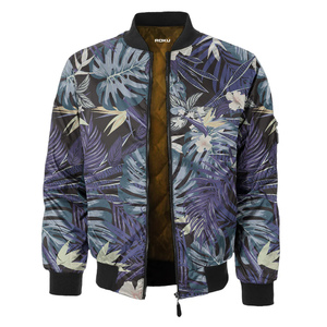 Customizable Unisex Bomber <b>Jacket</b> Windproof <b>Lightweight</b> Custom Logo Colors Fashion Casual Outerwear Wholesale OEM/ODM Available - Product Image 1
