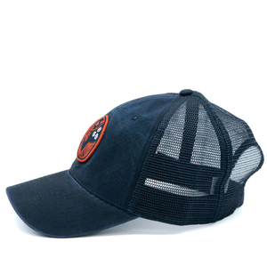 Gorra Trucker de Lona Azul Personalizada 2026, Unisex, Ajustable, de 6 Paneles, Casual, Transpirable, con Bordado Frontal OEM - Product Image 1
