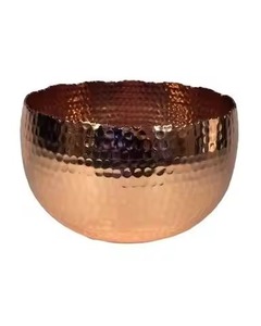 Cuenco de Cobre Hecho a Mano, Plato Decorativo de Metal para Servir, para Mesa de Comedor, Restaurante, Hotel, Banquete de Boda, Comida para Fiestas - Product Image 1