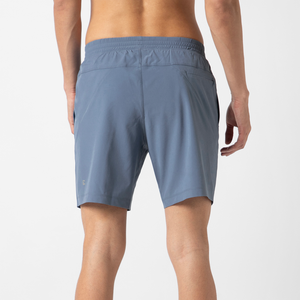 Shorts décontractés pour hommes, en coton mélangé, confortables, pour l'été, style uni, pour les occasions décontractées. - Product Image 3