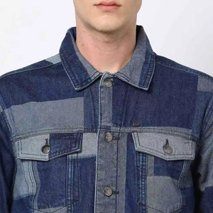 Chaqueta de mezclilla para hombre diseñada para un estilo moderno y vanguardista, perfecta para combinar con ropa urbana. Chaquetas de mezclilla para hombre. - Product Image 6