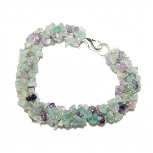 Bracelet en pierre de fluorite polie sculptée, thème amour, taille unique, cadeau pour Noël, Halloween, Thanksgiving, Nouvel An - Product Image 2