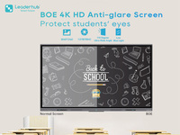 Tableau blanc interactif de 75 pouces avec écran 4K et 50 points tactiles Android/Windows pour les conférences gouvernementales et l'éducation scolaire