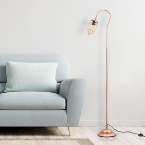 Lampadaire trépied de style scandinave avec abat-jour en tissu pour projets d'intérieur modernes - Product Image 1