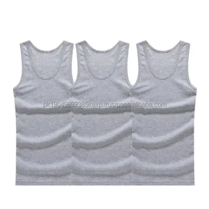 wholesale gym wear DTG custom printing tank top men casual summer sportswear lightweight polyester material drop crew neck - Product Image 2