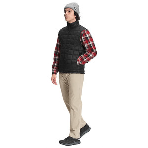 Chaleco Acolchado Negro Impermeable y Transpirable, Casual, Talla Grande, Ligero, Sin Mangas, para Primavera/Invierno - Product Image 2