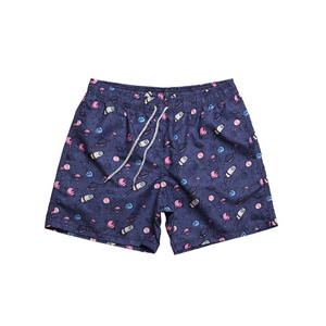 Nouveaux shorts d'été personnalisés avec logo pour hommes, couleurs unies, vêtements de plage, vente en gros, style short de bain pour hommes avec poches - Product Image 1