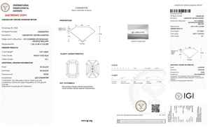 Diamant de laboratoire certifié IGI, bleu vif fantaisie, 1 carat, taille radiant, clarté VS, diamant cultivé en laboratoire, diamant non monté - Product Image 2