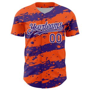 Maillot de baseball personnalisé pour adultes, imprimé par transfert thermique, respirant, col rond, manches courtes, uniforme de sport d'équipe unisexe - Product Image 2