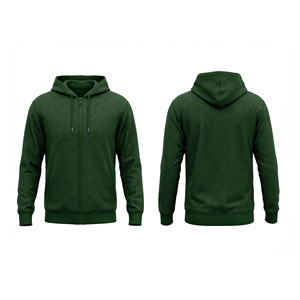 Sweat à capuche zippé pour homme et femme, tissu de qualité supérieure, collection hiver, fournisseur OEM pour vêtements de sport à capuche pour homme, femme et jeune. - Product Image 3