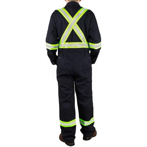 Wholesale <b>Overalls</b> For Men Workwear Hi Vis Work Construction Clothes Men Reflective Strips Work Hi Vis Coverall Uniforms - Product Image 5