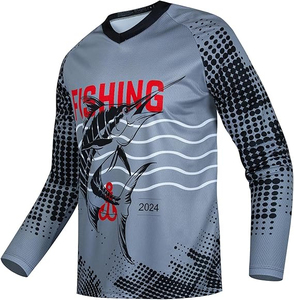 Camiseta de Pesca Personalizada al por Mayor, Jersey para Hombre, Camisetas de Pesca para Hombre con Diseño Personalizado Más Vendidas - Product Image 1