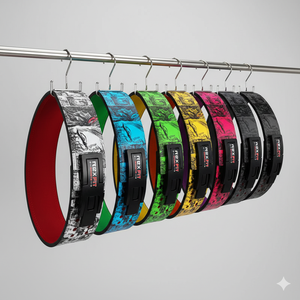 Ceinture de musculation Rexfit Sports Heavy Duty pour la stabilité du tronc et l'entraînement de force avec boucle à levier - Product Image 4